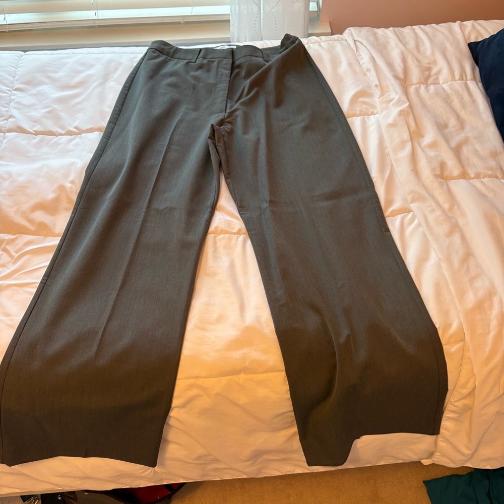 Mango pleat straight trouser